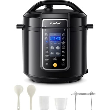 COMFEE’ 6QT Electric Pressure Cooker, 9-in-1 Instant Multi Cooker Olla de Presion  Rice Cooker Slow Cooker Steamer Sauté Yogurt Maker Non-Stick Pot