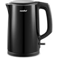 thumbnail image 1 of COMFEE' Electric Kettle and Tea Kettle, 1.5L Double Wall, Stainless Steel Interior, Lid & Spout, Fast Boil, Auto-Off, and Boil-Dry Protection, 1500W, 1 of 7