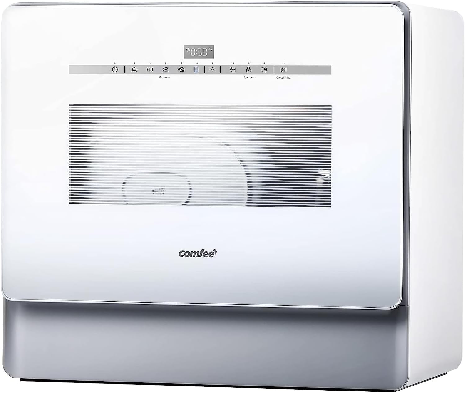 COMFEE' Portable Dishwasher, Countertop Dishwasher with 3 Place