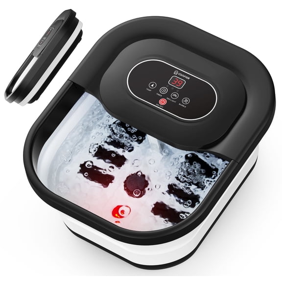 Comfier Foot Spa Massager with Heat, Foot Care Soaker Tub for Relax, Black