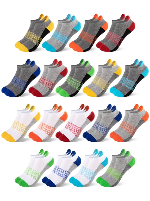 Child Socks 18 Pairs Boys & Girls Ankle Lightweight Socks Breathable Kids Socks