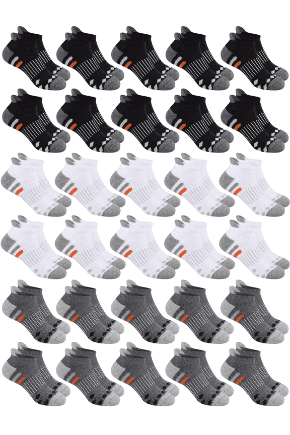 Child Socks 30 Pairs Boys & Girls Ankle Lightweight Socks Breathable Kids Low Cut Socks