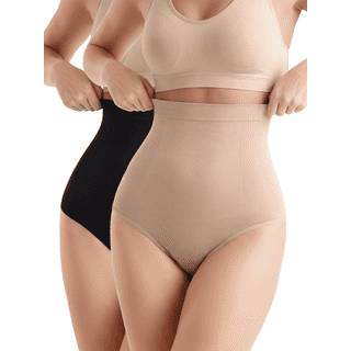 COMFOEX Shapewear for Women - High-Waisted Shapewear Tummy Control Shorts, Seamless Underwear for Women ,2-pack