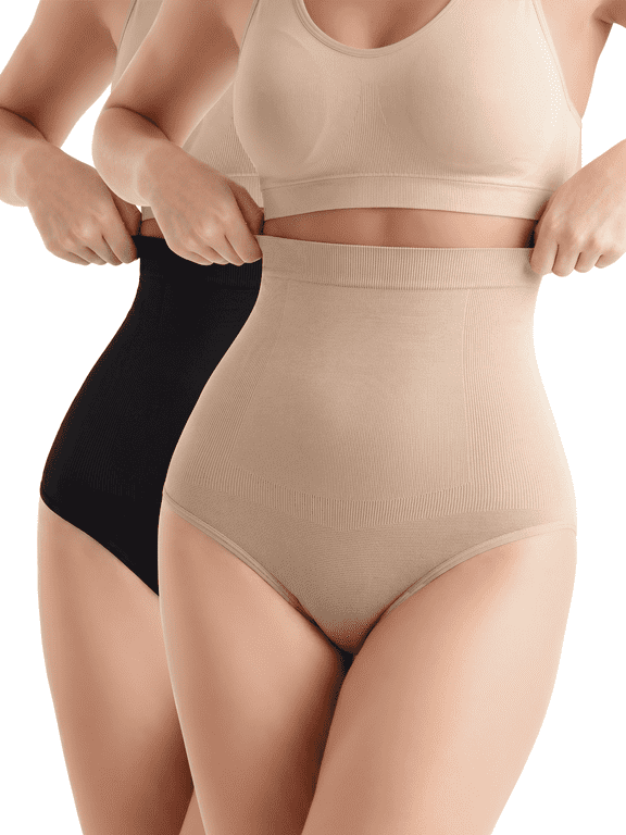 Shapewear for Women - High-Waisted Shapewear Tummy Control Shorts, Seamless Underwear for Women ,2-pack