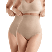 COMFOEX Shapewear for Women - High-Waisted Shapewear Tummy Control Shorts, Seamless Underwear for Women  2-pack
