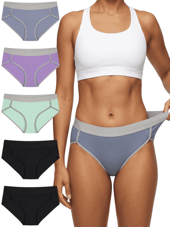 Womens Cotton Brief Boxer Underwear 5-Pack