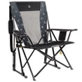 thumbnail image 1 of GCI Outdoor Comfort Pro Rocker Foldable Rocking Camp Chair with Mesh Backrest, Americana Greyscale, 1 of 11