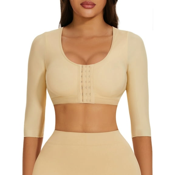 COMFREE Arm Shaper for Women Arm Compression Front Buckle Bra Shapewear Top