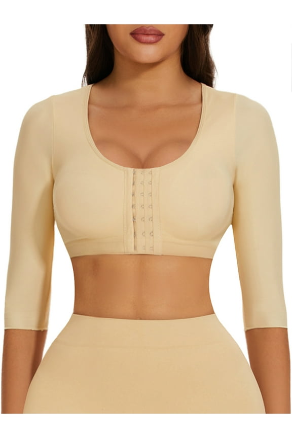 Arm Shaper for Women Arm Compression Front Buckle Bra Shapewear Top
