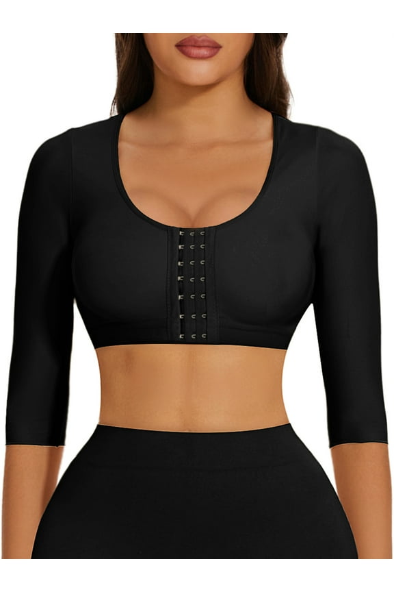 Arm Shaper for Women Arm Compression Front Buckle Bra Shapewear Top