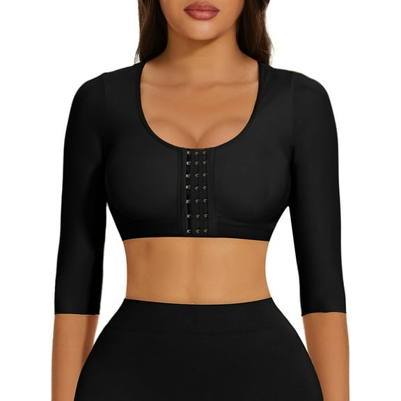 COMFREE Arm Shaper for Women Arm Compression Front Buckle Bra Shapewear Top