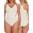 thumbnail image 1 of COMFREE Bodysuit for Women Tummy Control Shapewear Racerback Body Shaper Tank Top, 1 of 6