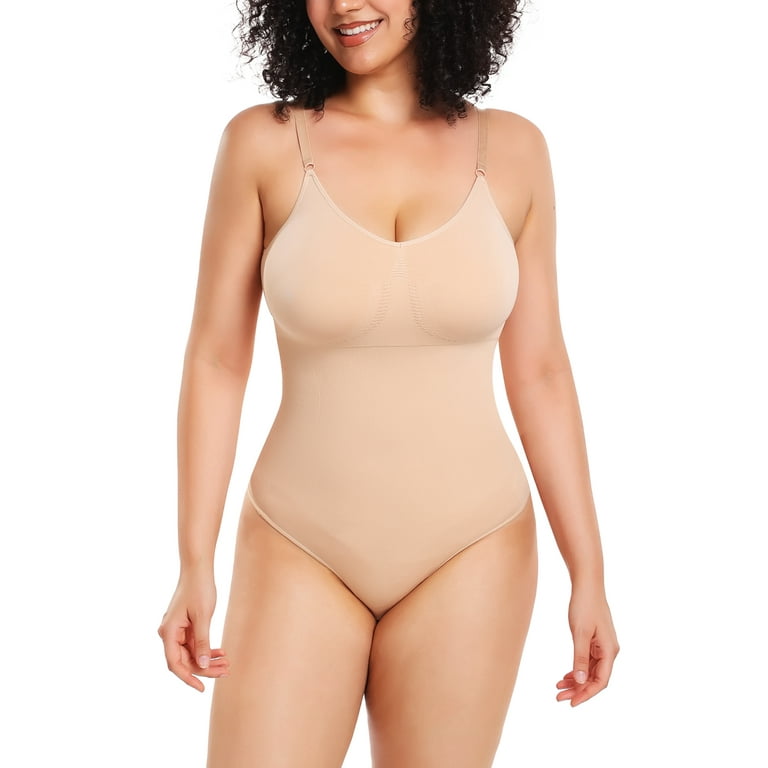 COMFREE Bodysuit for Women Tummy Control Shapewear Seamless Sculpting Thong  Body Shaper Tank Top 