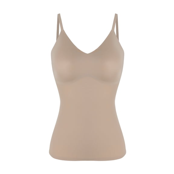 COMFREE Compression Tank Tops for Women Tummy Control Shapewear Seamless Body Shaper Workout V-Neck Camisole Cami Tops