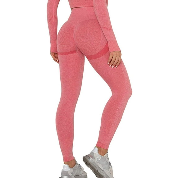 COMFREE High Waist Gym Seamless Leggings Workout Tights for Women Butt Lift Tummy Control Leggings Seamless Yoga Pants