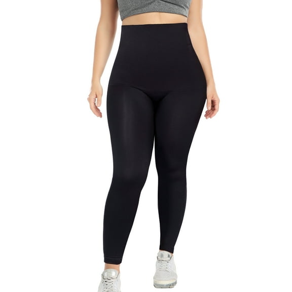 COMFREE High Waisted Medium Compression Leggings - Shapewear for Women