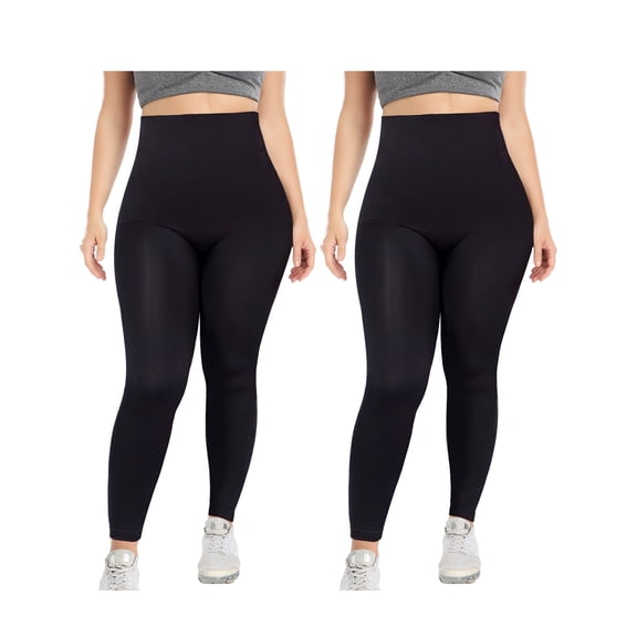 COMFREE High Waisted Medium Compression Leggings - Shapewear for Women
