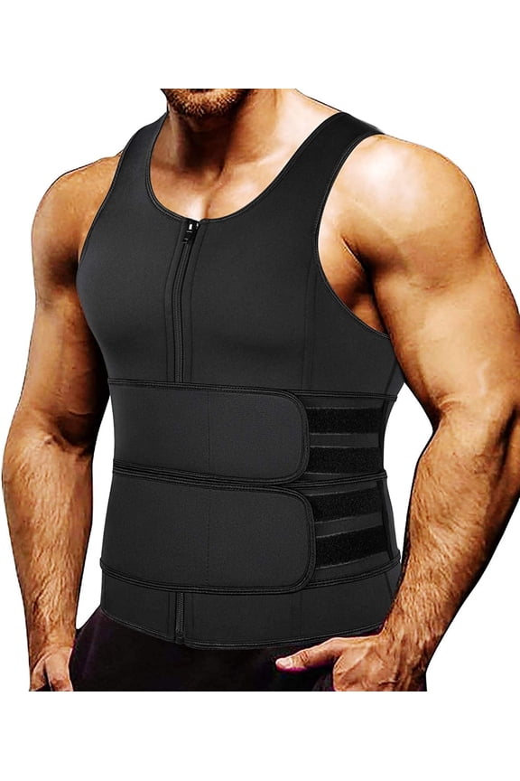 Men Sauna Hot Neoprene Body Shaper Waist Trainer Sweat Vest Tank Top Slimming Workout waist