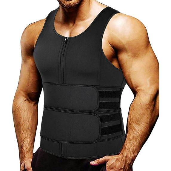 COMFREE Men Sauna Hot Neoprene Body Shaper Waist Trainer Sweat Vest Tank Top Slimming Workout waist