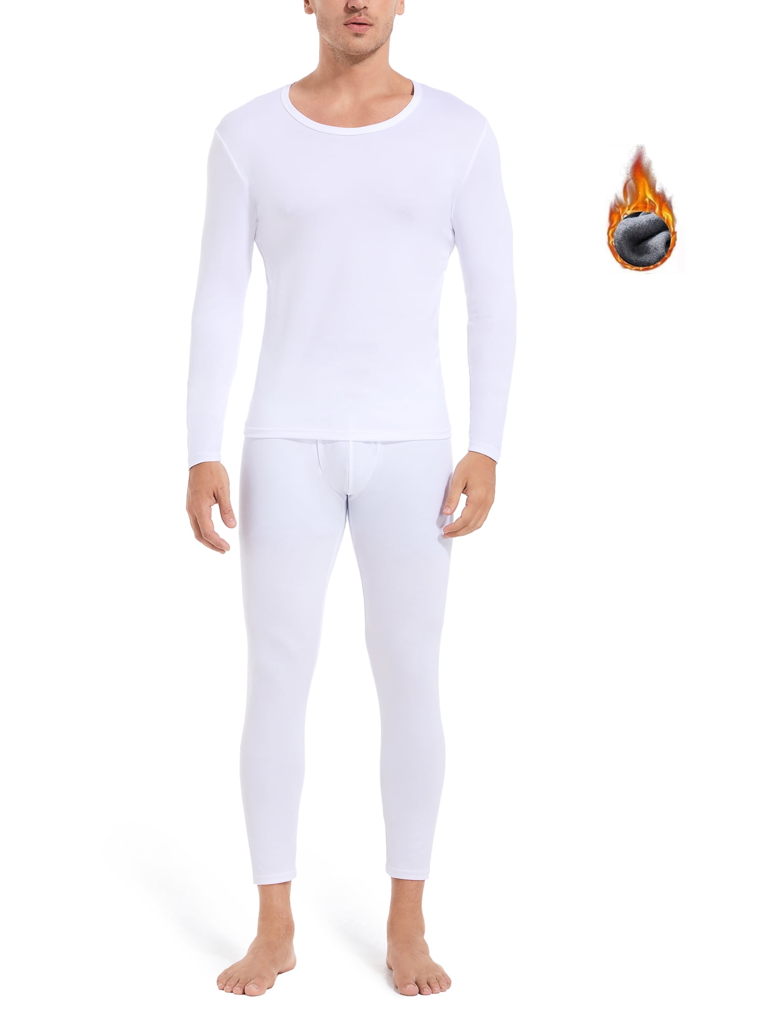 Buy CL convallariaLong Johns Thermal Underwear for Men Soft Fleece Lined Base  Layer Cold Weather Top Bottom Set XS-4XL Online at desertcartINDIA