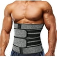 thumbnail image 1 of COMFREE Neoprene Sauna Waist Trainer Corset Sweat Belt for Men Weight Loss Body Shaper Compression Trimmer Workout Fitness Fat Burner Back Support, 1 of 7