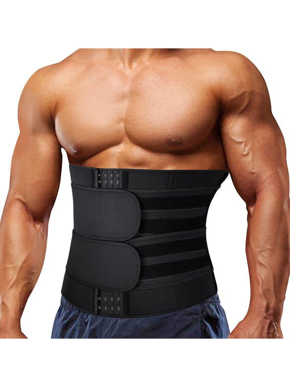 Neoprene Sauna Waist Trainer Corset Sweat Belt for Men burn Calorie Body Shaper Compression Trimmer Workout Fitness Calorie Burner Back Support