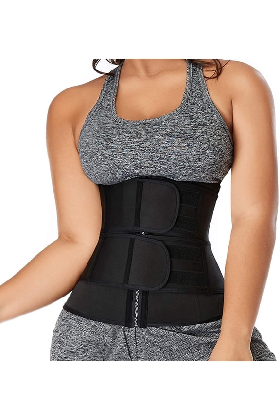 Plus Size Neoprene Sauna Waist Trainer Corset Sweat Belt for Women Compression Band Workout Fitness