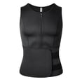 thumbnail image 1 of COMFREE Sauna Shirt for Men Waist Trainer Sweat Vest Zipper Body Shaper with Adjustable Tank Top, 1 of 6