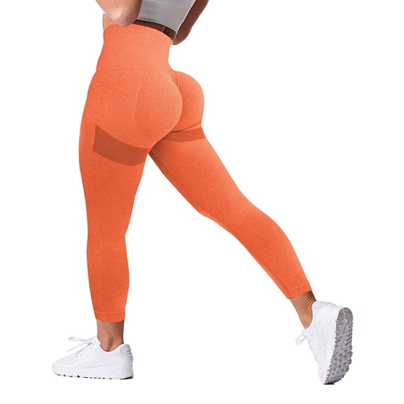 COMFREE Scrunch Butt Lifting Workout Leggings for Women Seamless High Waisted Yoga Pants Tummy Control Gym Booty Compression Tight
