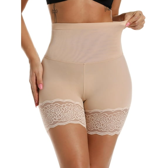 COMFREE Seamless Anti Chafing Slip Shorts for Women Safety Panty Under Dress Belly Smooth Breathable Boyshort