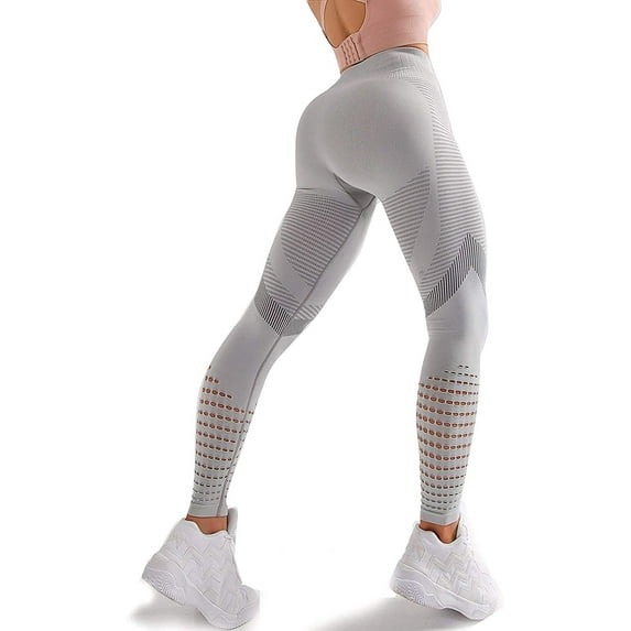 COMFREE Seamless Leggings Workout Gym Tights for Women High Waist Squat Proof Compression Tummy Control Yoga Pants