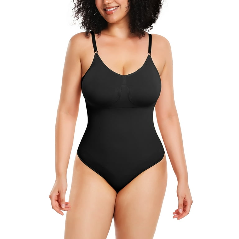 COMFREE Shapewear Bodysuit Tank Tops for Women Tummy Control Body Shaper  Spaghetti Straps Camisole Leotards Jumpsuit 