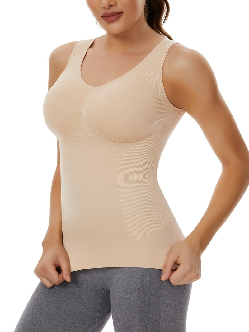 COMFREE Shapewear Camisoles with Built in Bra Tummy Control