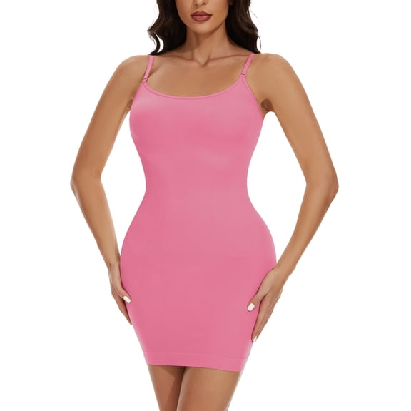 COMFREE Shapewear Dress Slip for Women Tummy Control Seamless Full Slip Under Dress Slimming Body Shaper