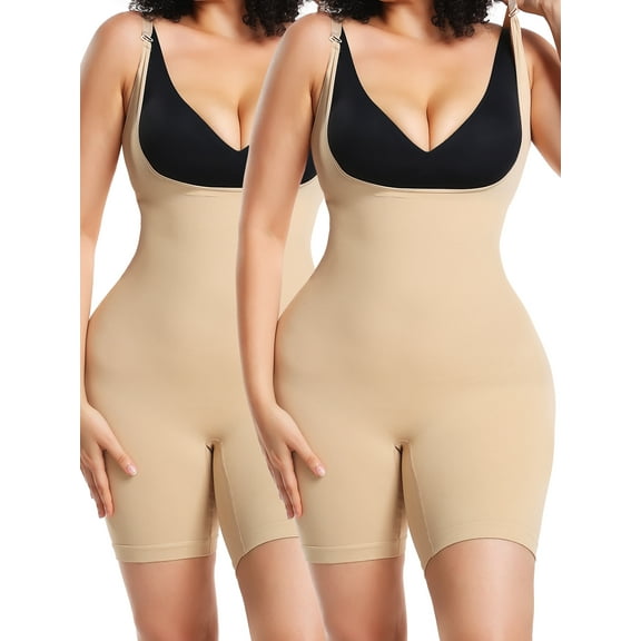 COMFREE Shapewear for Women Butt Lifter Tummy Control Body Shaper Waist Trainer Cincher Corset Bodysuit