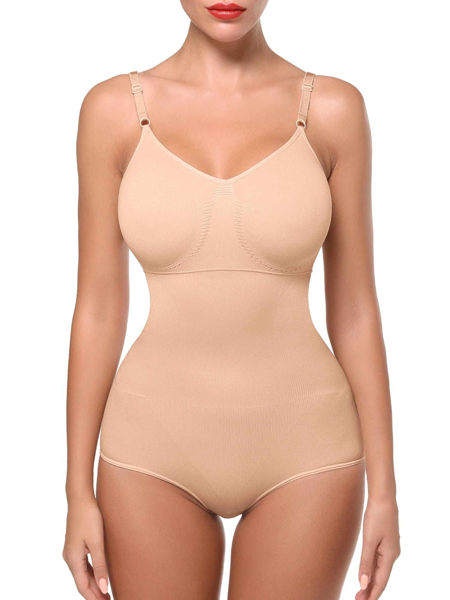COMFREE Bodysuit for Women Tummy Control Shapewear Seamless