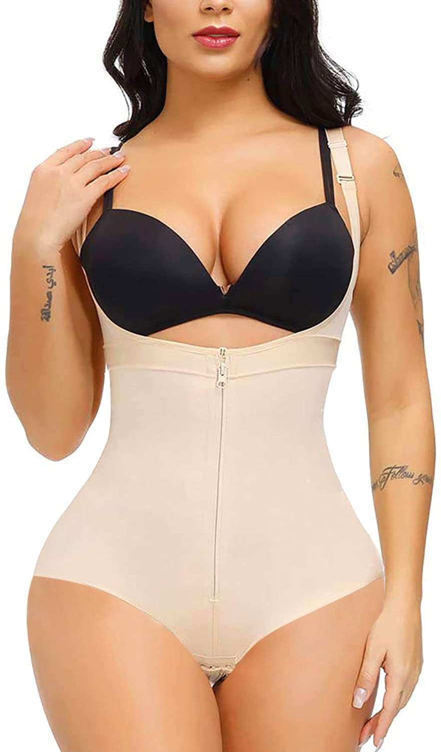 Buy COMFREE Super High Elastic Control Body Shaper All in One Tummy Control  Shaping Bodysuits Body Briefer Slimming Underwear Shapewear Bodysuit for  Women Lightweight Seamless Adjustable Daily Outfit Online at  desertcartSeychelles