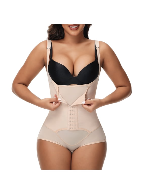 Women's Waist Trainer Shapewear Tummy Control Corset Full Body Shaper Cincher Tank Top with Adjustable Straps