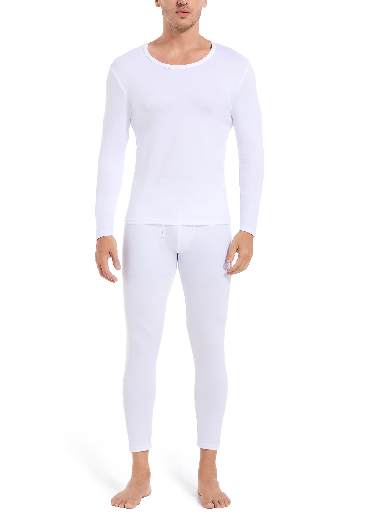 Clearance Thermal Underwear for Men Fleece Base Layer Top Bottom Set  Insulated Long Johns for Cold Weather Hunting