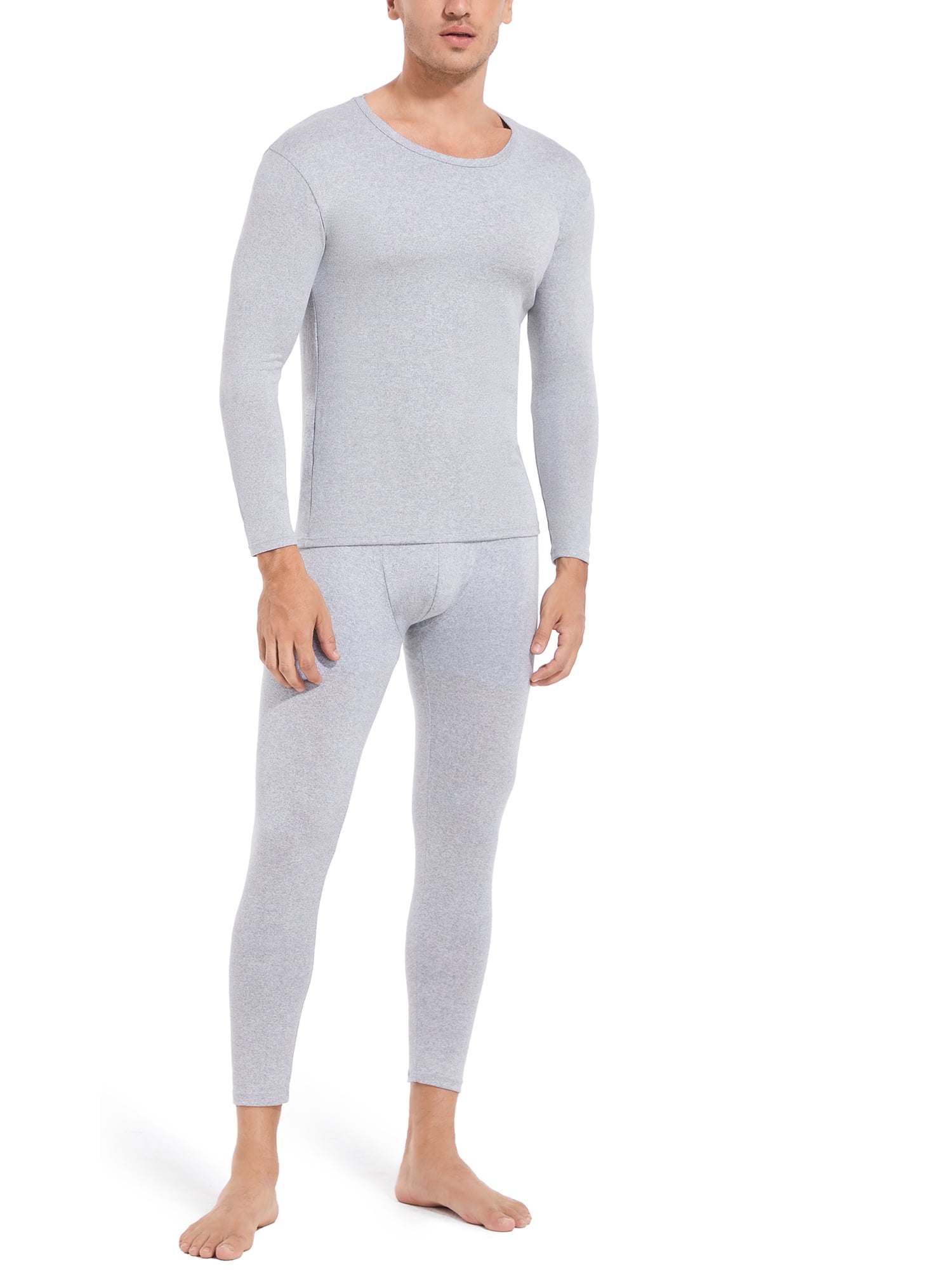 COMFREE Thermal Underwear for Men, Ultra Soft Long Johns Set Fleece Lined Warm  Base Layer Top and Bottom for Cold Weather 