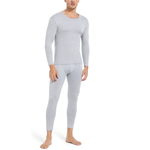 COMFREE Thermal Underwear for Men, Ultra Soft Long Johns Set Thin Base Layer Top and Bottom for Cold Weather