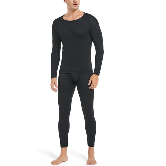 COMFREE Thermal Underwear for Men, Ultra Soft Long Johns Set Thin Base Layer Top and Bottom for Cold Weather