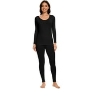 COMFREE Thermal Underwear for Women, Ultra Soft Long Johns Set Base Layer Top and Bottom for Cold Weather