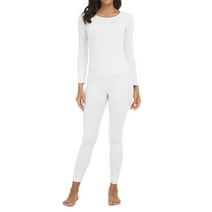 COMFREE Thermal Underwear for Women, Ultra Soft Long Johns Set Fleece Lined Warm Base Layer Top and Bottom for Cold Weather