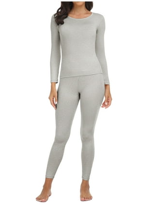 Thermajane Long Johns Thermal Underwear for Women Fleece Lined Base Layer  Pajama Set Cold Weather (XX-Small, Black) : : Clothing, Shoes &  Accessories
