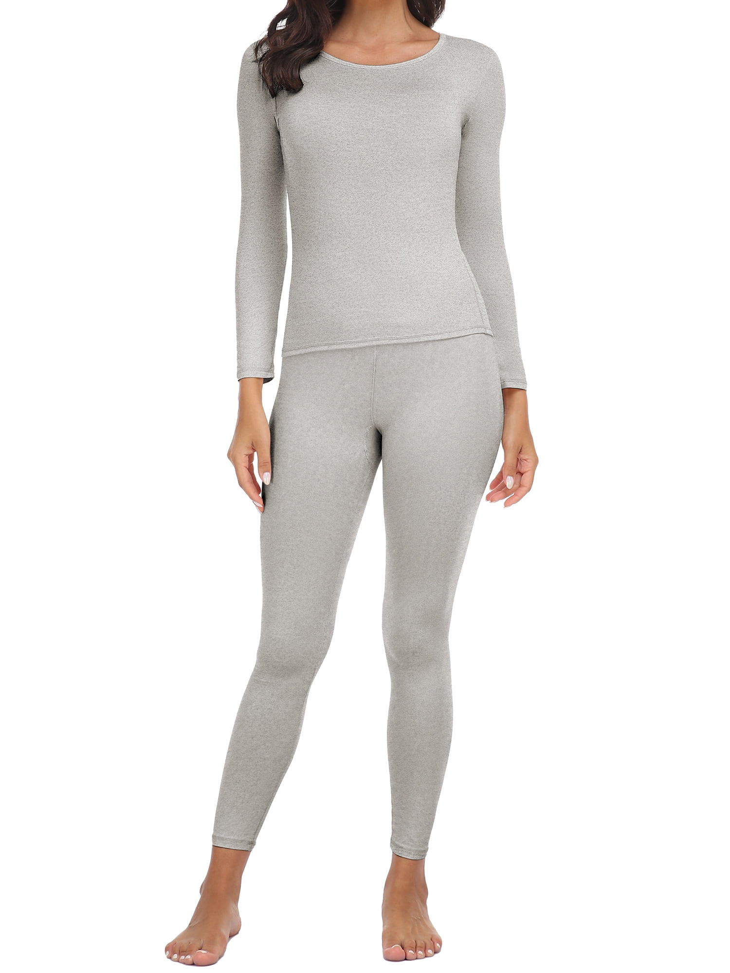 COMFREE Thermal Underwear for Women Ultra Soft Long Johns Set Base Layer Top and Bottom for Cold Weather