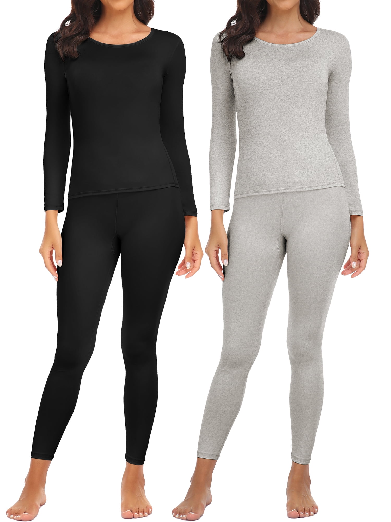 COMFREE Thermal Underwear for Women, Ultra Soft Long Johns Set Fleece
