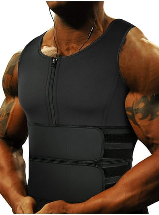 Rmcxly Men Neoprene Sweat Sauna Body Shaper Vest Waist Trainer