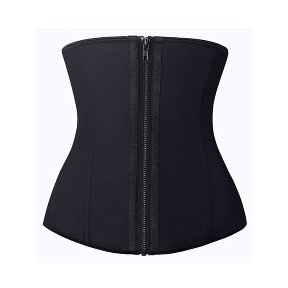 COMFREE Waist Trainer for Women Latex Fajas Reductoras Colombianas Cincher Zip&Hook Body Shaper Corsets Shapewear