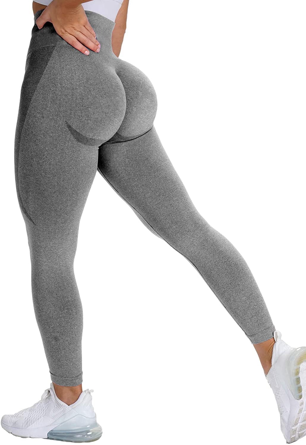 High Waisted Seamless Leggings for Women Booty Contour Workout Yoga Pants  Stretchy Tights Squat Proof Push Up Pants